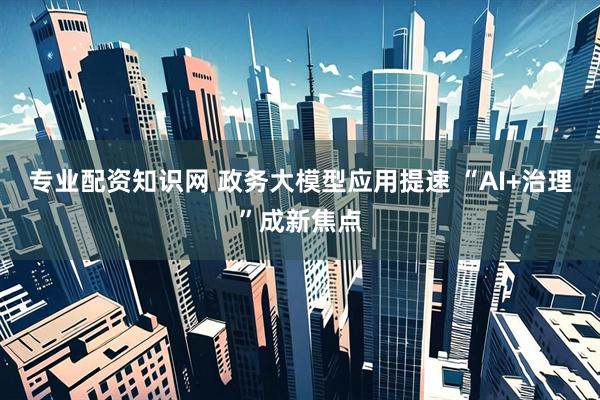 专业配资知识网 政务大模型应用提速 “AI+治理”成新焦点